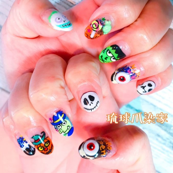 ネイルカタログ モンスターネイル ネイルサロン琉球爪染家 沖縄県 北谷 嘉手納のネイルサロンの検索 予約はナチュラルビューティ